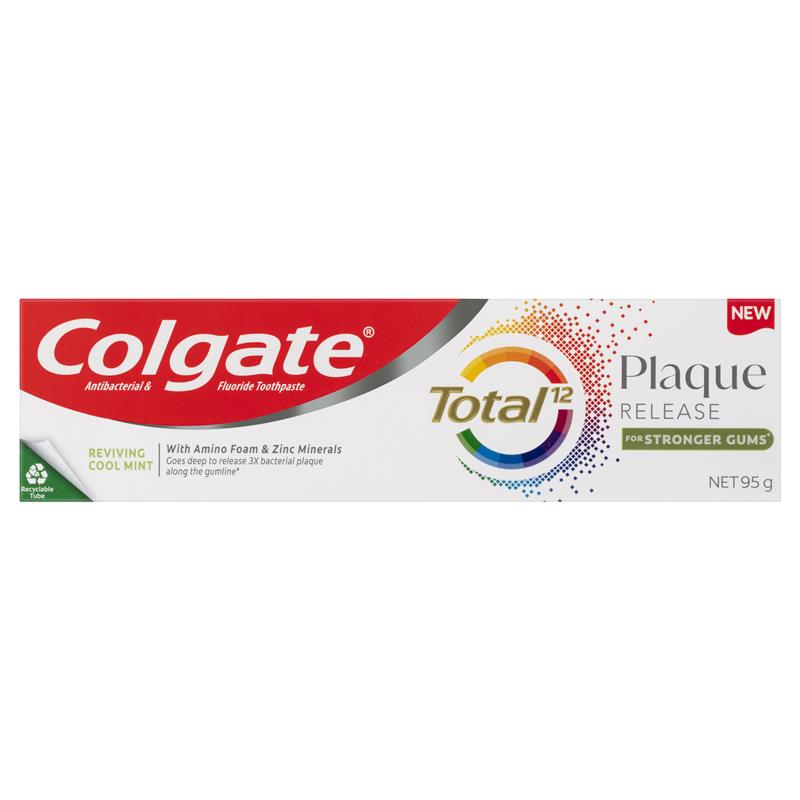 コルゲート トータル プラーク リリース 歯磨き粉 95g Colgate Total Plaque Release Toothpaste