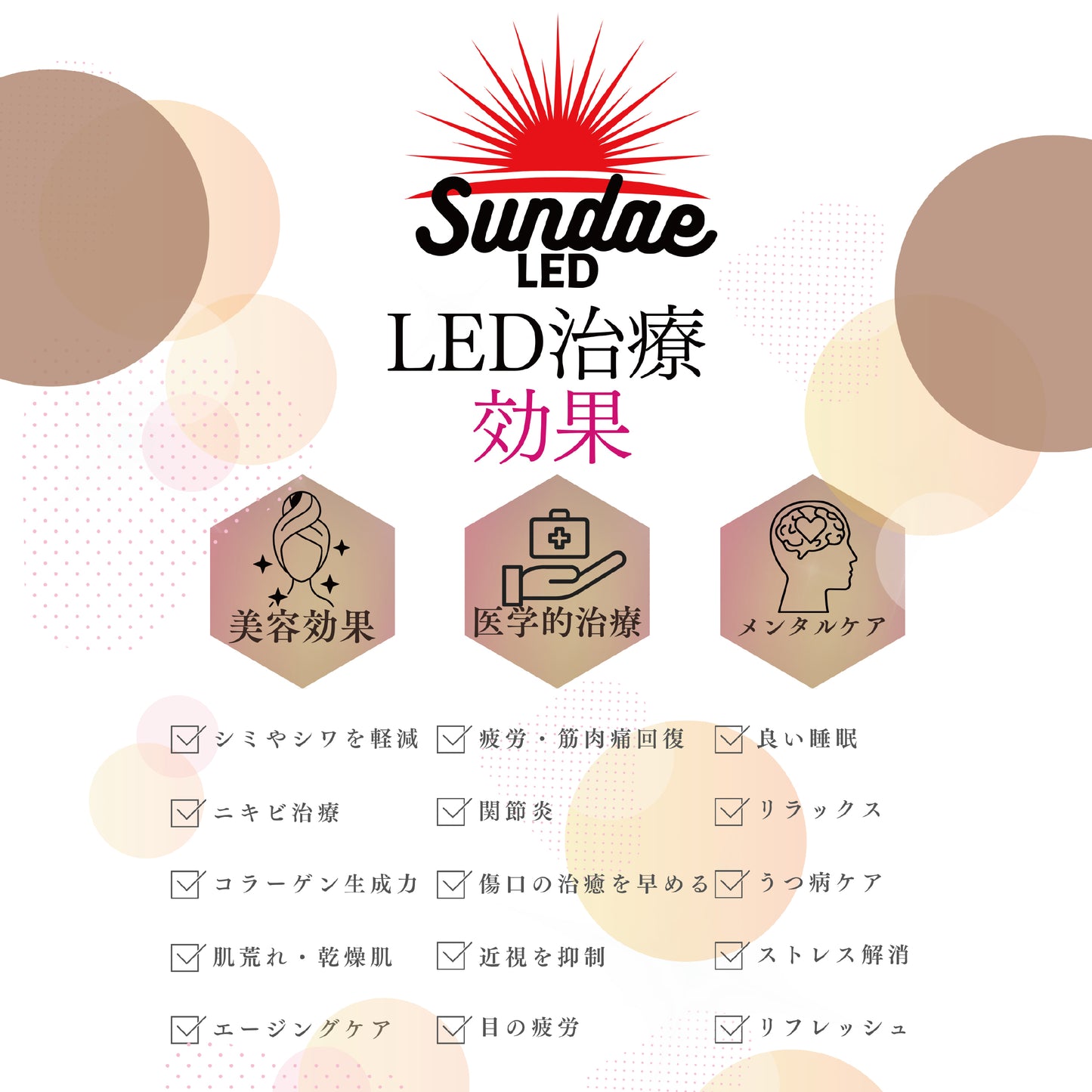 LED治療 Red Light therapy 美顔器 光美容器 美肌 ニキビ シワ シミ コラーゲンマシン エイジングケア ヒーライト / ラージ-ワイドサイズ
