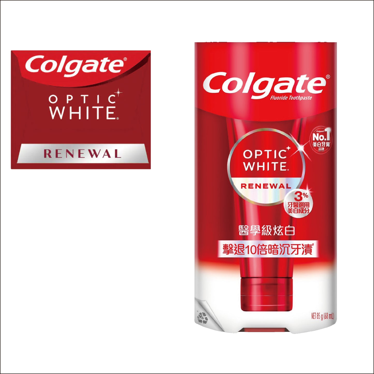 Colgate Optic White Renewal コルゲート オプティックホワイト リニューアル 85g お得な2本売り