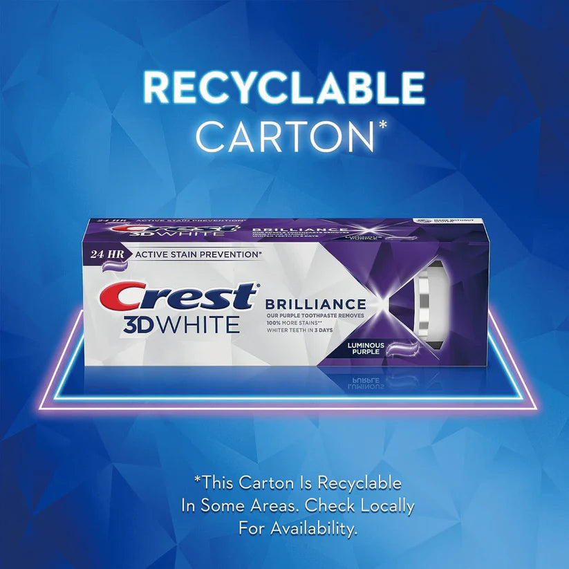 Crest 3D White Brilliance Luminous Purple クレスト 3Dホワイト ブリリアンス 99g