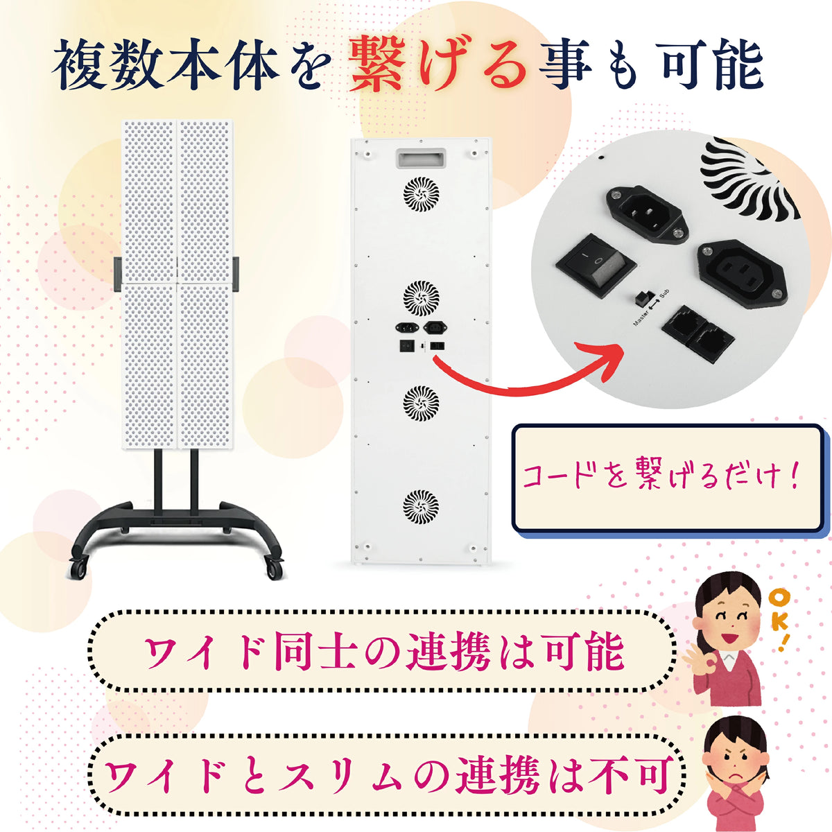 [RT500+] LED治療 Red Light therapy 美顔器 光美容器 美肌 ニキビ シワ シミ コラーゲンマシン エイジングケア ヒーライト / レギュラー-スリムサイズ