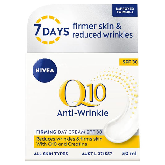 ニベア NIVEA Q10 Anti-Wrinkle Firming Day Cream SPF30 50ml シワ　シミ　予防　エージングケア　日焼け予防