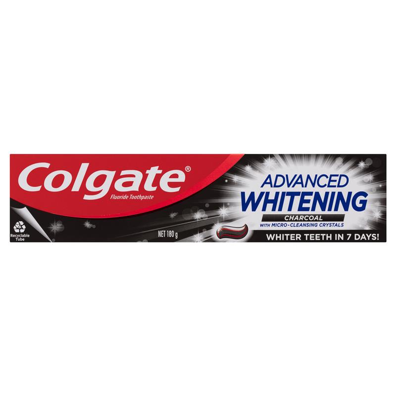 コルゲート Colgate アドバンスド ホワイトニング チャコール 歯磨き粉 180g Advance Whitening Charcoal