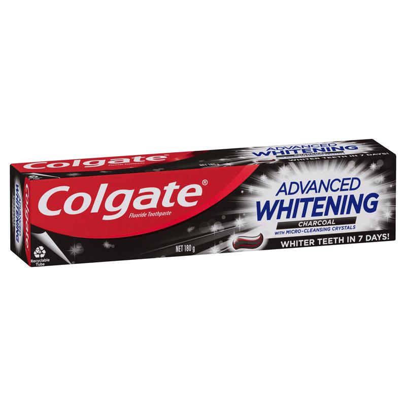 コルゲート Colgate アドバンスド ホワイトニング チャコール 歯磨き粉 180g Advance Whitening Charcoal