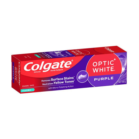 コルゲート Colgate コルゲート Purple パープル オプティックホワイト リニューアル 歯磨き粉 ホワイト 100g Optic White Renewal