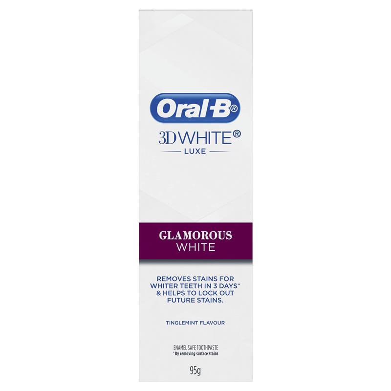 Oral B 3D White オーラルB 3D ホワイト ホワイトニング 95g Luxe Glamorous White