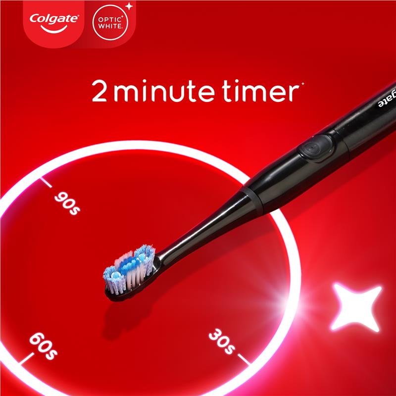 Colgate Optic White Powered Toothbrush コルゲート オプティック ホワイト 電動歯ブラシ SMART 電池付き