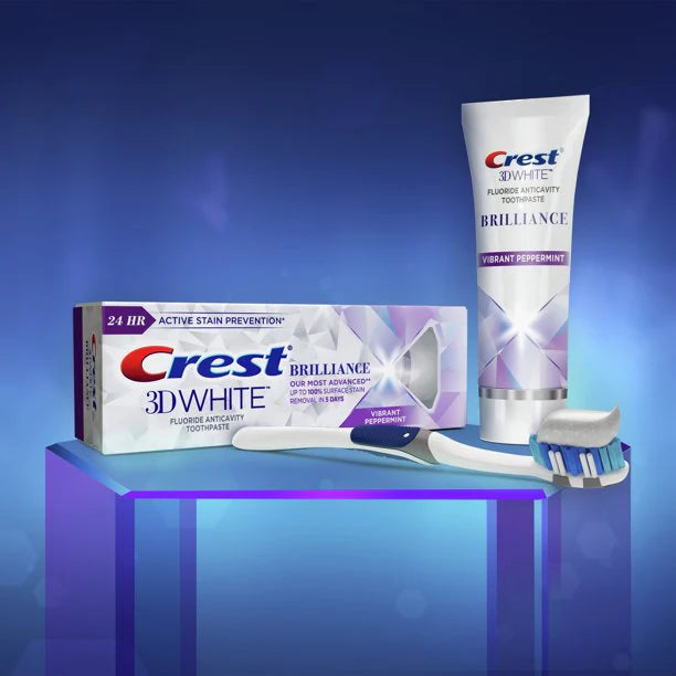 Crest 3D White Brilliance Toothpaste クレスト 3Dホワイト ブリリアンスミント 110g