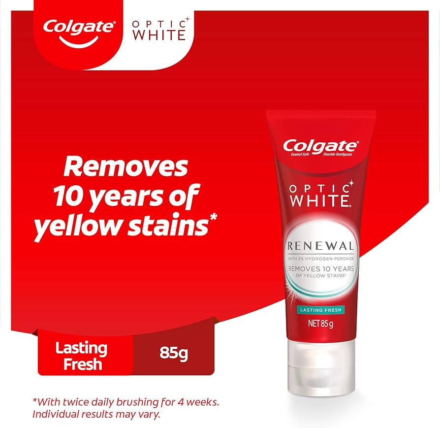 Colgate Optic White Renewal コルゲート オプティックホワイト リニューアル 85g お得な2本売り